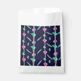 Sachets En Papier Fleurs rayées