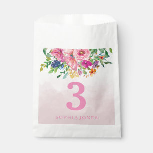 Sachets En Papier Fleurs Roses Blush Filles Enfants Fête d'anniversa