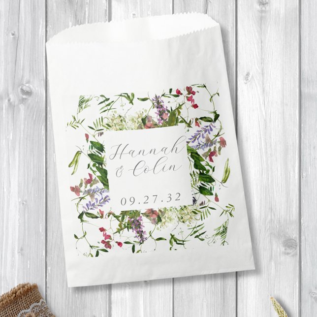 Sachets En Papier Flores et verdure sauvages (Créateur téléchargé)