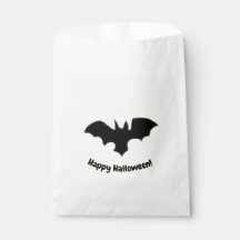 Flying Bat on yellow favor bag