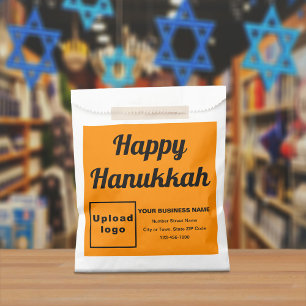 Sachets En Papier Fond orange pour l'entreprise de Hanouka