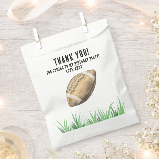Sachets En Papier Football First Year Down Birthday Party (Coupé)