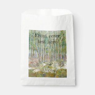 Sachets En Papier forêt d'hiver Aquarelle