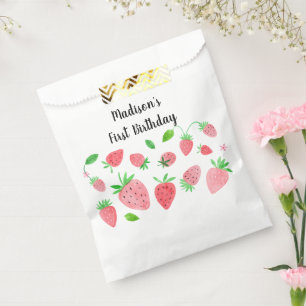 Sachets En Papier Fraise Berry Sweet Anniversaire