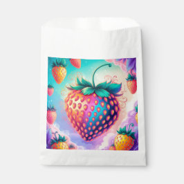 Sachets En Papier Fraise colorée