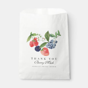 Sachets En Papier Fraise Myrtille Personnalisé