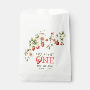 Sachets En Papier Fraise première fête d'anniversaire Berry