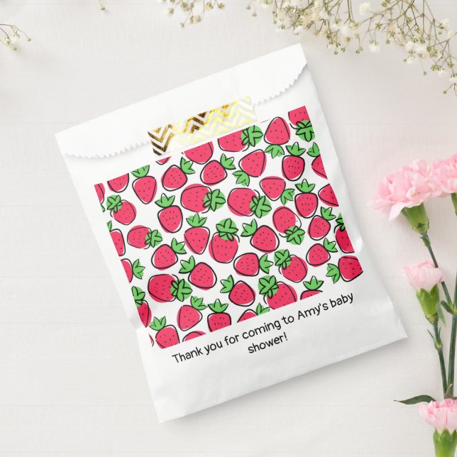 Sachets En Papier Fraises Anniversaire de fête Douche (Scellé)