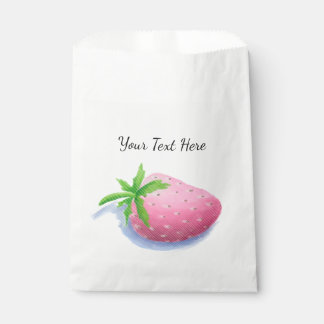 Sachets En Papier Fraises Personnalisées 