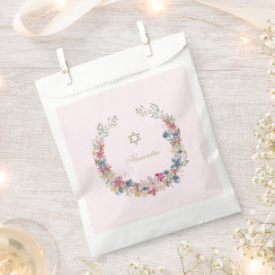 Sachets En Papier Frame Religieux Juif Élégant Fleurs de Champ