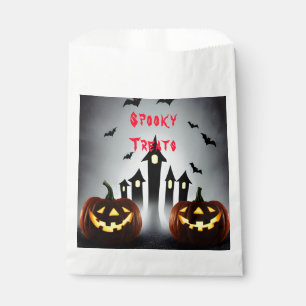 Sachets En Papier Friandises effrayantes d'Halloween Citrouille Cree