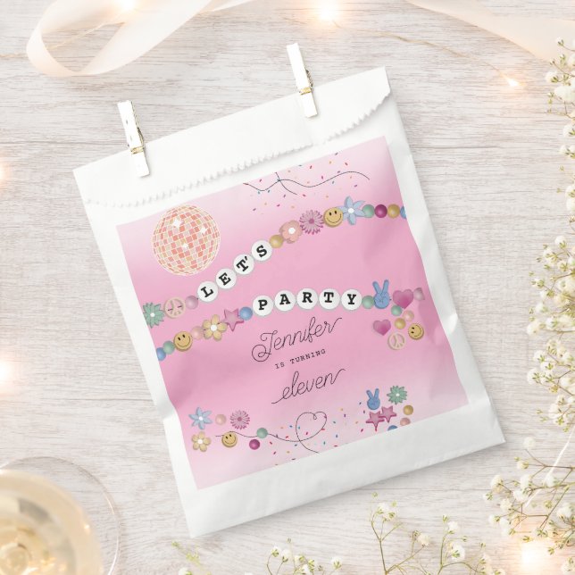 Sachets En Papier Friendship Bracelet Girl Jewelry Birthday Party (Coupé)