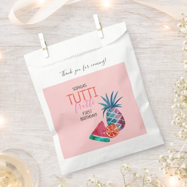 Sachets En Papier Frutti à deux tti fête d'anniversaire de l'enfant (Coupé)