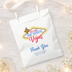 Sachets En Papier Fun Las Vegas Mariage Sac Favonalized
