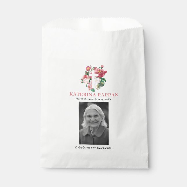 Sachets En Papier Funérailles commémoratives Grec Orthodoxe Kolyva Κ (Devant)
