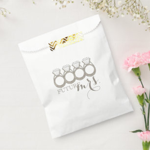 Sachets En Papier Futur MRS. Bague Fiançailles de la mariée à être d