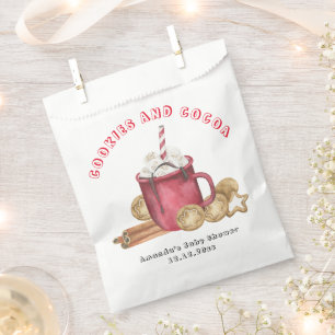 Sachets En Papier gâteau de Noël et bébé douche au cacao