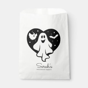 Sachets En Papier Ghost Halloween mignon Avec Coeur Et Chat