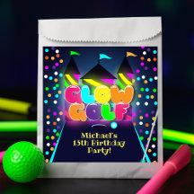 Glow Miniature Golf fête d'anniversaire