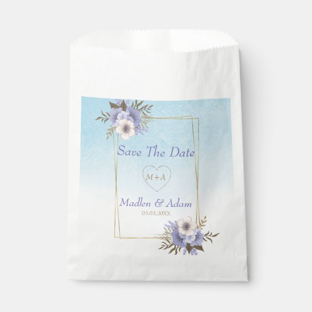 Sachets En Papier Gold art Deco Frame (Devant)