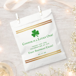 Sachets En Papier Gold Foil St. Patrick's Day 1er anniversaire
