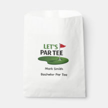 Golf Bachelor themed on green grass