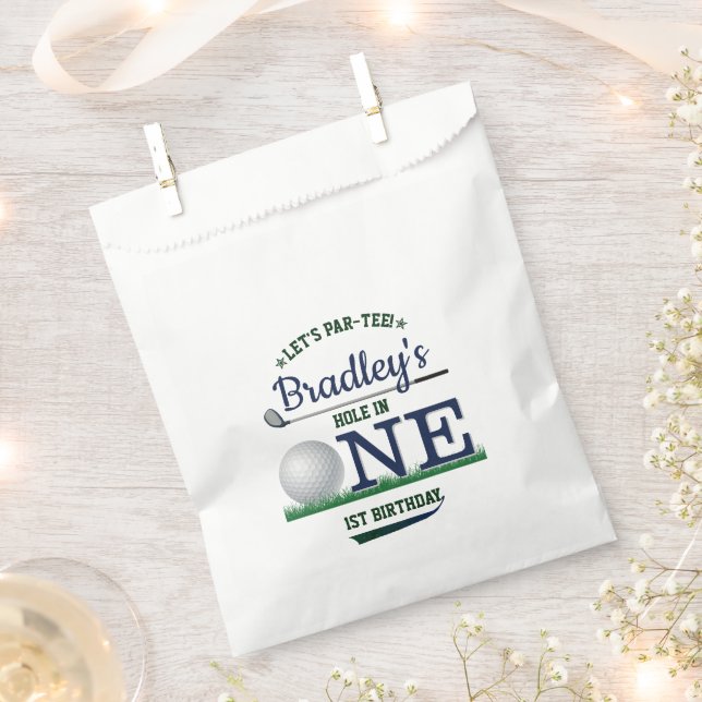 Sachets En Papier Golf PAR-TEE 1er anniversaire (Coupé)
