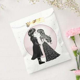 Sachets En Papier Gothique Emo Enfants Kiss Valentine's Day