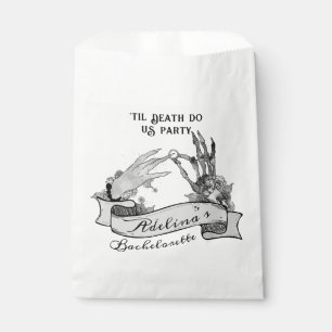 Sachets En Papier Gothique Mariée ou Mort Til Death Bachelorette Wee
