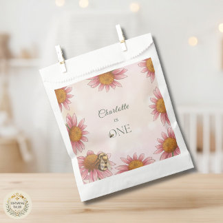 Sachets En Papier Gouache Echinacea & Bourdon 1er Anniversaire