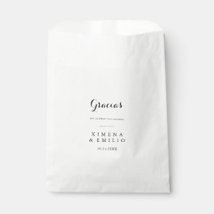Sachets En Papier Gracias Merci Mariage