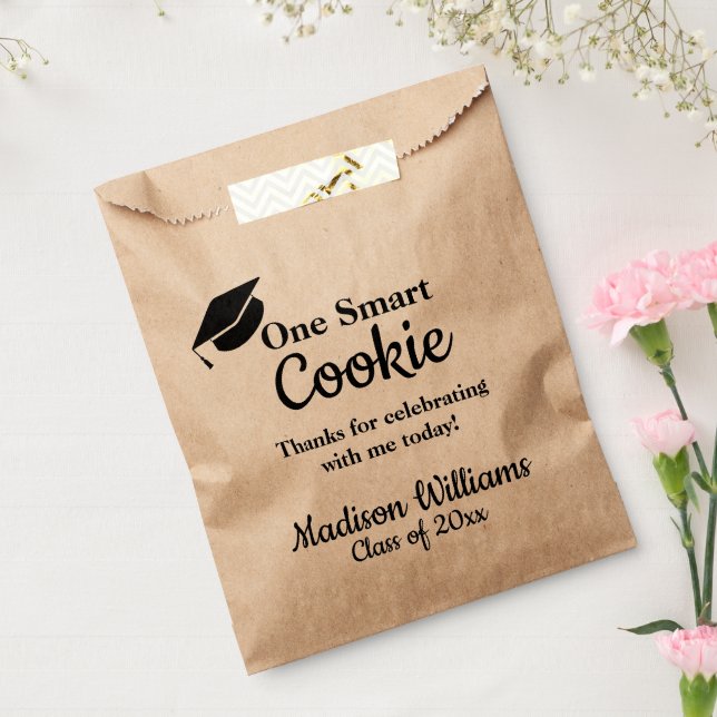 Sachets En Papier Graduation One Smart Cookie To go Treat (Scellé)