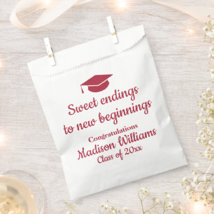 Sachets En Papier Graduation Party Sweet Terminer Treat Bags Favoris