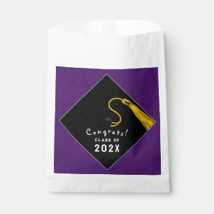 Sachets En Papier Graduation Purple Party Favoriser Sac