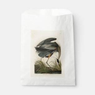 Sachets En Papier Grand Héron bleu d'Audubon Marais Oiseau