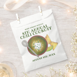 Sachets En Papier Green Chili Verde Chili Cookoff Food Cook
