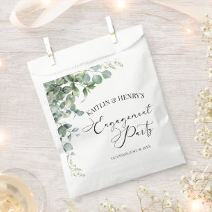 Sachets En Papier Green Eucalyptus Feuille Botanical Engagement Part