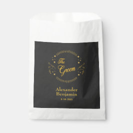 Sachets En Papier Groom Gold Mariage Élégant Personnaliser