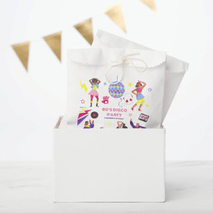 Sachets En Papier Groovy Disco Party Rétro Disque 80