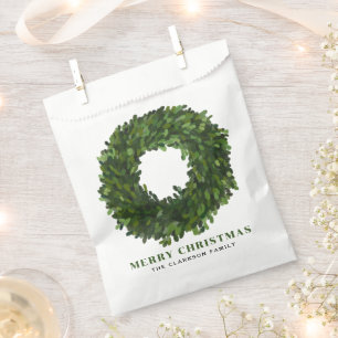 Sachets En Papier Guirlande de Boxe Peinte à la main Joyeux Noël