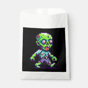 Sachets En Papier Halloween 8 bits drôle zombie