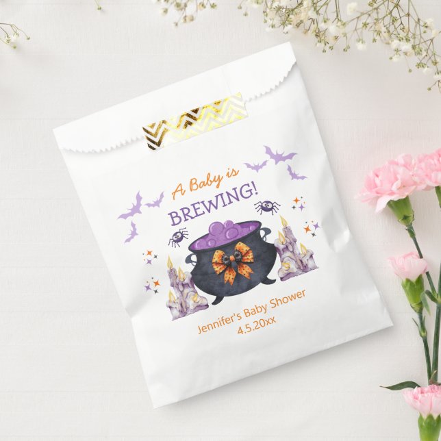Sachets En Papier halloween bébé brassage baby shower élégant mignon (Scellé)