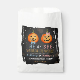 Sachets En Papier Halloween Citrouille Genre Revela Party