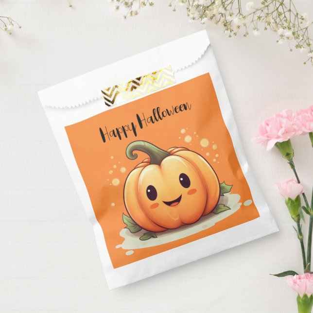 Sachets En Papier Halloween citrouille mignon (Scellé)