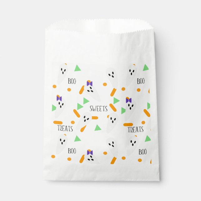 Sachets En Papier Halloween Confetti Thématique Saupoudrer le fantôm (Devant)