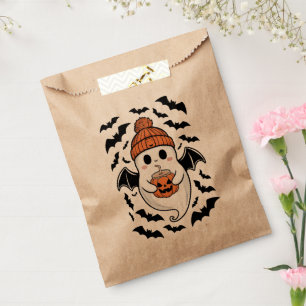 Sachets En Papier Halloween mignon Fantôme automne Éffrayante saison