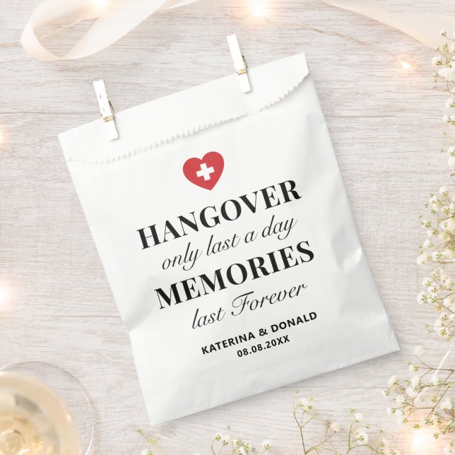 Sachets En Papier Hangover Seulement Dernier une journée Souvenirs D (Coupé)