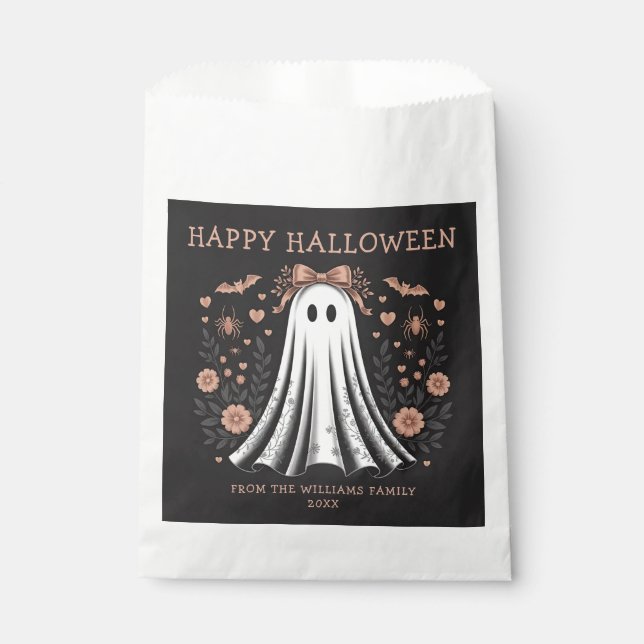 Sachets En Papier Happy Halloween Ghost Favor Sac (Devant)