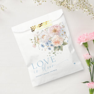 Sachets En Papier Hargrove Fleurs Bleues Amour En Fleurs Mariage