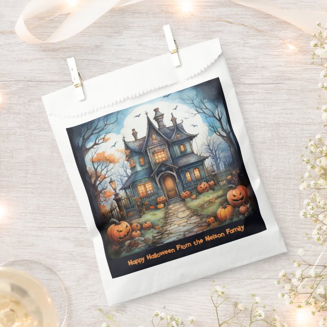 Sachets En Papier Hauné House Jack-O' Lanterns Happy Halloween (Coupé)